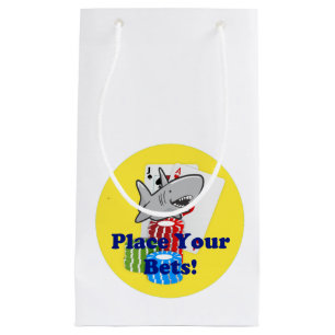 Bolsa De Regalo Pequeña Divertido Personalizado de apuestas de tiburones c