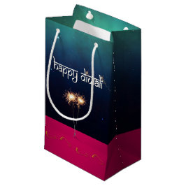 Bolsa De Regalo Pequeña Diwali feliz chispeante - pequeño bolso del regalo
