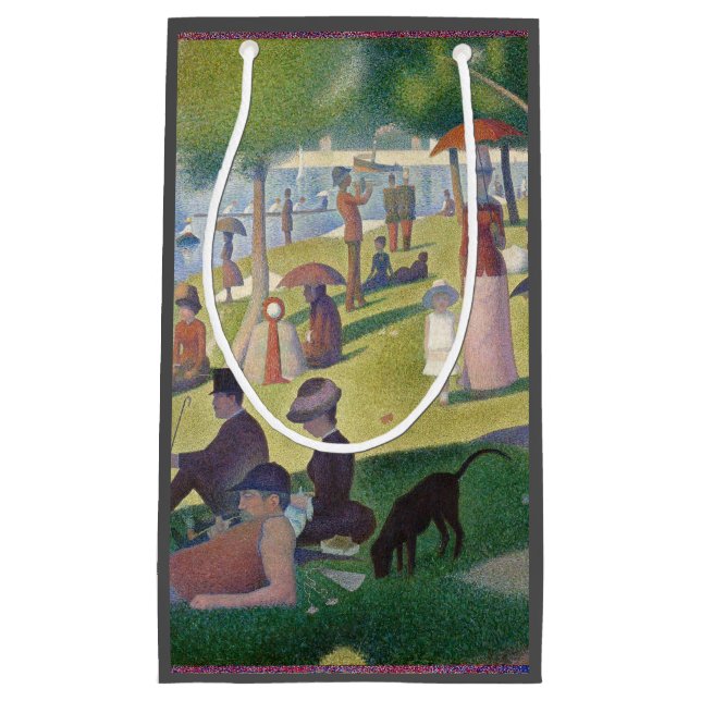 Bolsa De Regalo Pequeña Domingo en la pintura de La Grande Jatte Seurat (Anverso)