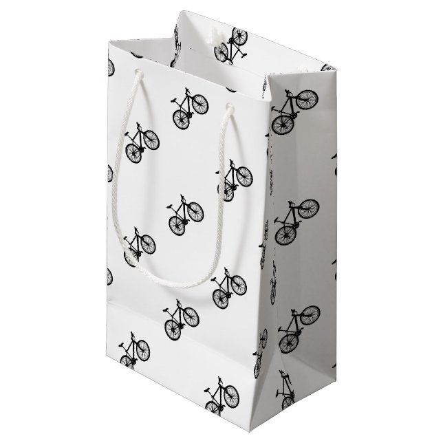 Bolsa De Regalo Pequeña Doodle dibujado mano simple de la bicicleta (Angulo Anverso)