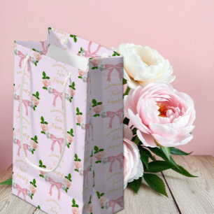 Bolsa De Regalo Pequeña Dos cumpleaños floral Fancy Bow