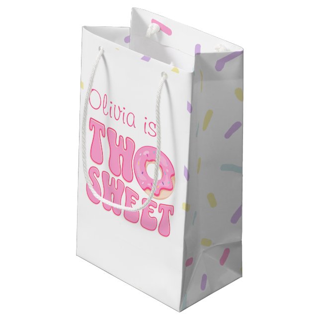 BOLSA DE REGALO PEQUEÑA DOS DONUTS DULCES (Angulo reverso)