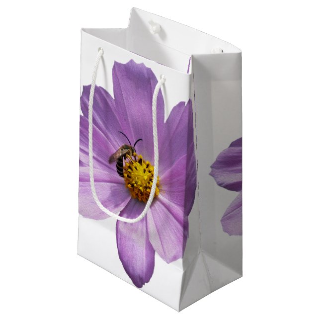 Bolsa De Regalo Pequeña dos flores blancas (Angulo Anverso)