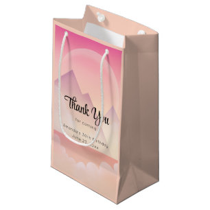 Bolsa De Regalo Pequeña Dreamy Pastel Mountain Landscape Fiesta Gracias