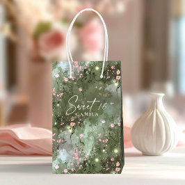 Bolsa De Regalo Pequeña Dulce de jardín encantado 16 Patrón ID1163 rosa