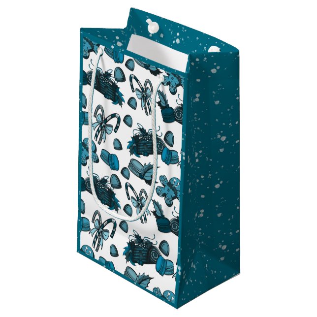 Bolsa De Regalo Pequeña Dulces Navideños - Hielo (Sólido) (Angulo Anverso)
