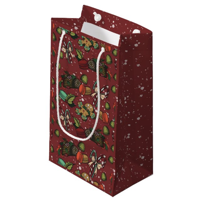 Bolsa De Regalo Pequeña Dulces Navideños- Menta (Color) (Angulo Anverso)