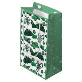 Bolsa De Regalo Pequeña Dulces Navideños - Menta (Sólido)