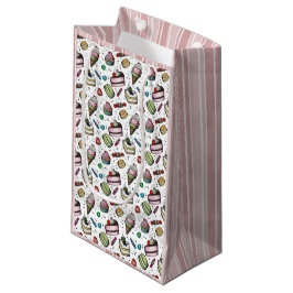 Bolsa De Regalo Pequeña Dulces Retro - Blanco