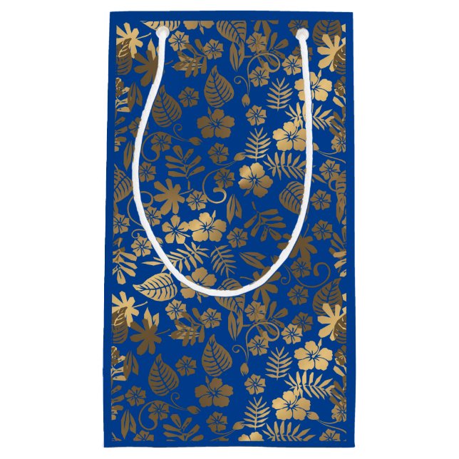 Bolsa De Regalo Pequeña Efecto dorado Botánico  (Anverso)