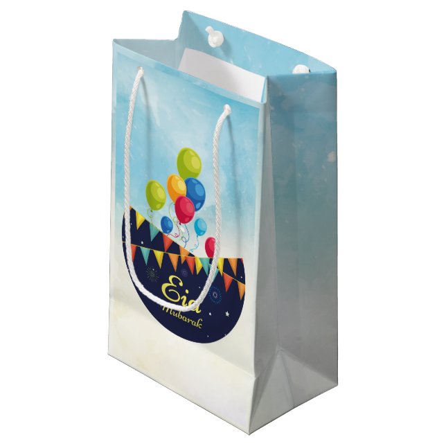Bolsa De Regalo Pequeña Eid Mubarak (Angulo Anverso)