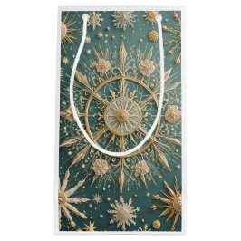 Bolsa De Regalo Pequeña El abrazo dorado del invierno: una serenata de cop