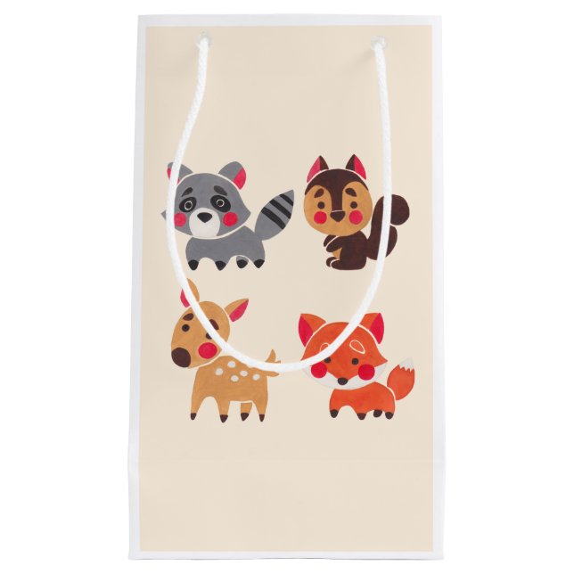 Bolsa De Regalo Pequeña El amigo feliz del bosque (Anverso)