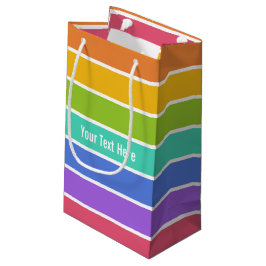 Bolsa De Regalo Pequeña El arco iris colorea bolsos de encargo del regalo