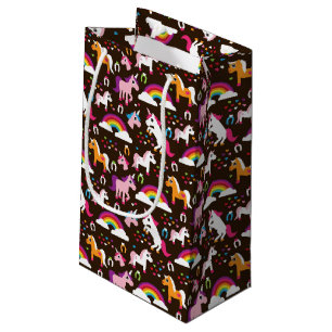 Bolsa De Regalo Pequeña el arco iris del unicornio embroma el caballo del