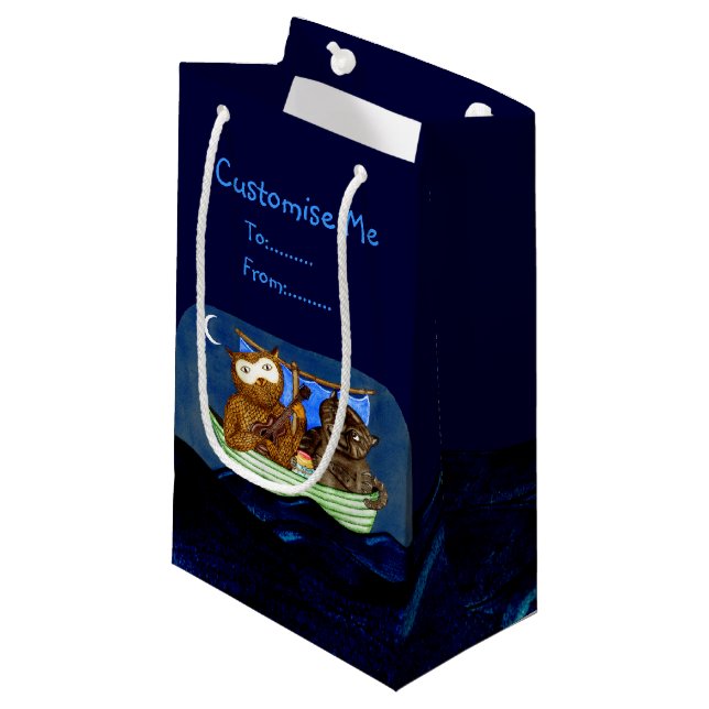 Bolsa De Regalo Pequeña El búho y el pussicat (Angulo Anverso)