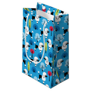 Bolsa De Regalo Pequeña El caniche en el parque.