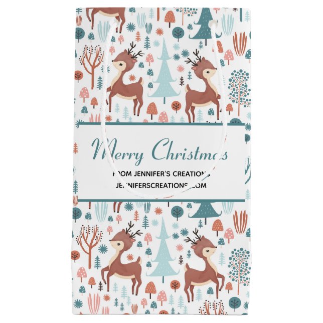 Bolsa De Regalo Pequeña El ciervo lindo en el asombroso negocio de los pat (Anverso)