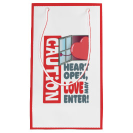 Bolsa De Regalo Pequeña El corazón abierto, el amor puede entrar (El día d