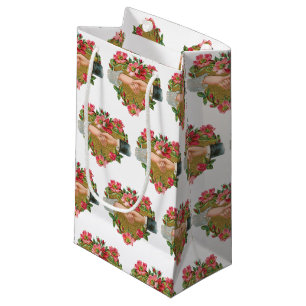 Bolsa De Regalo Pequeña El día de San Valentín victoriano vintage con flor