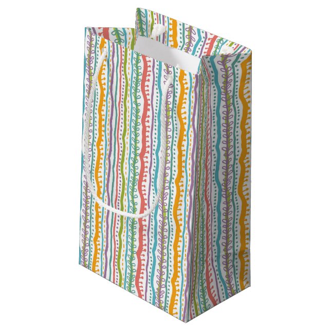Bolsa De Regalo Pequeña El extracto raya el modelo vertical (Angulo reverso)