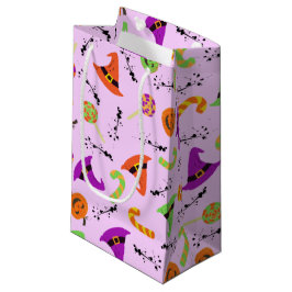 Bolsa De Regalo Pequeña El Gorra de la bruja de Halloween, Candy & Pumpkin