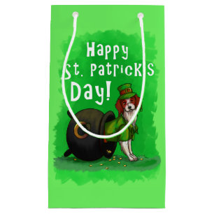 Bolsa De Regalo Pequeña El perro del Día de San Patricio