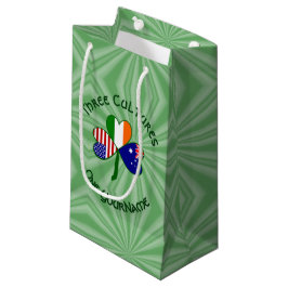 Bolsa De Regalo Pequeña El Shamrock americano australiano personalizado