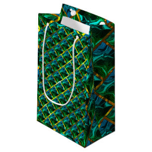 Bolsa De Regalo Pequeña ¿El verde parece esmeralda, bajo ralladura dorada?