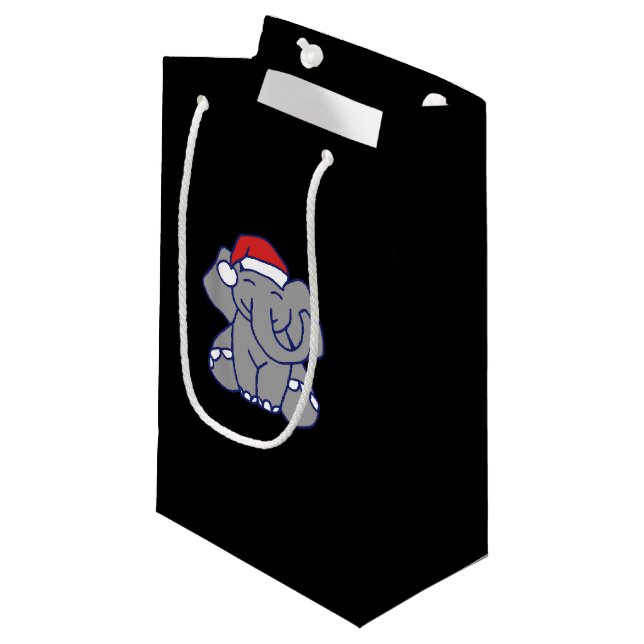 Bolsa De Regalo Pequeña elefante navidad (Angulo Anverso)