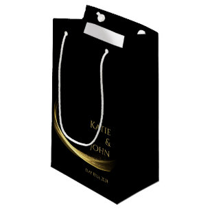 Bolsa De Regalo Pequeña Elegancia dorada-Boda-