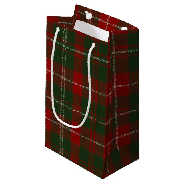 Bolsa De Regalo Pequeña Elegant Christmas Plaid (Angulo Anverso)
