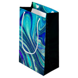 Bolsa De Regalo Pequeña Elegante Aquamarine Paua Rainbow Shell inspirado