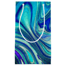 Bolsa De Regalo Pequeña Elegante Aquamarine Paua Rainbow Shell inspirado