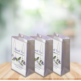 Bolsa De Regalo Pequeña Elegante Boda morado floral