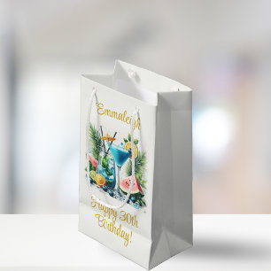 Bolsa De Regalo Pequeña Elegante Brunch Blueberry 30° cumpleaños