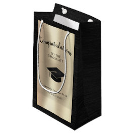 Bolsa De Regalo Pequeña Elegante Clase de Graduación de 2024 Felicidades