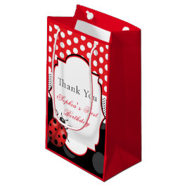 Bolsa De Regalo Pequeña Elegante Ladybug Personalizado Gracias