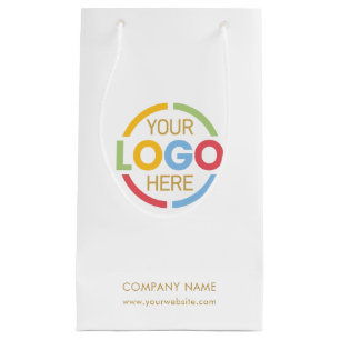 Bolsa De Regalo Pequeña Elegante logotipo comercial de la White Gold Corpo