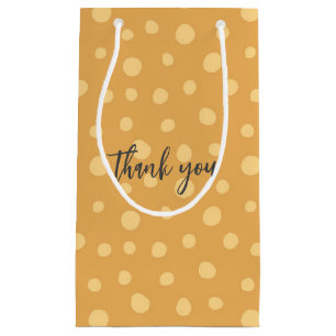 Bolsa De Regalo Pequeña Elegante Naranja Polka Dots Wedding Favor Regalo B
