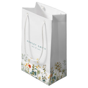 Bolsa De Regalo Pequeña Elegante negocio de campo de flores silvestres