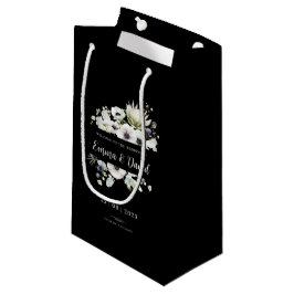 Bolsa De Regalo Pequeña Elegante Neutral Moderno Boda negrita negro