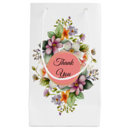 Bolsa De Regalo Pequeña Elegante Wildflowers Bridal Shower Favor