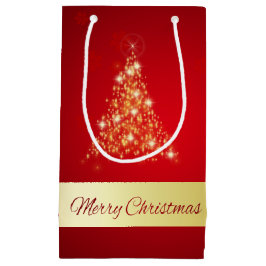 Bolsa De Regalo Pequeña Elegante y brillante árbol de Navidad