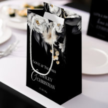 Elegante y negro favores de boho