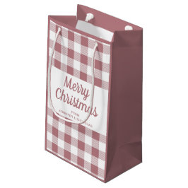 Bolsa De Regalo Pequeña Elegantes Navidades turbios rosados