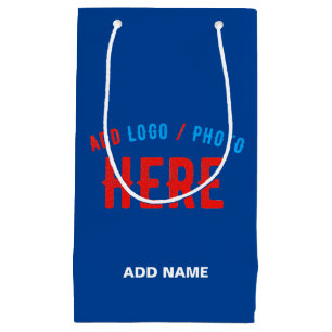 BOLSA DE REGALO PEQUEÑA ELEGANTES PERSONALIZADAS MODERNAS DE COBALTO AZUL 