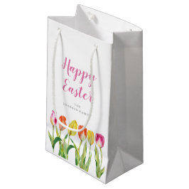 Bolsa De Regalo Pequeña Elegantes Tulipanes Acuarela Floral Colorido
