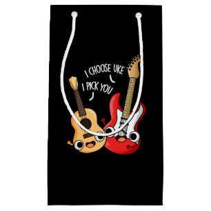 Bolsa De Regalo Pequeña Elijo A Uke Yo Te Escojo Divertido Guitar Ukulele