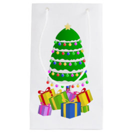 Bolsa De Regalo Pequeña Emoji de las Felices Navidad